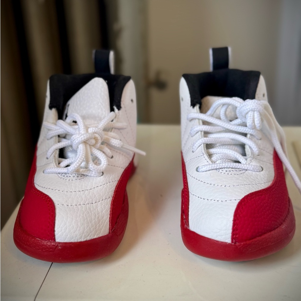 Jordan Retro Red and White Sneakers
